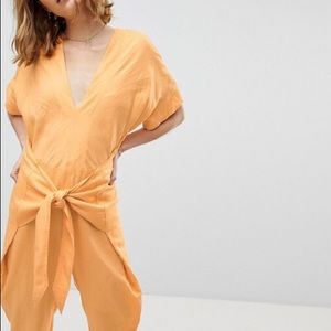 Orange shining sun jumpsuit